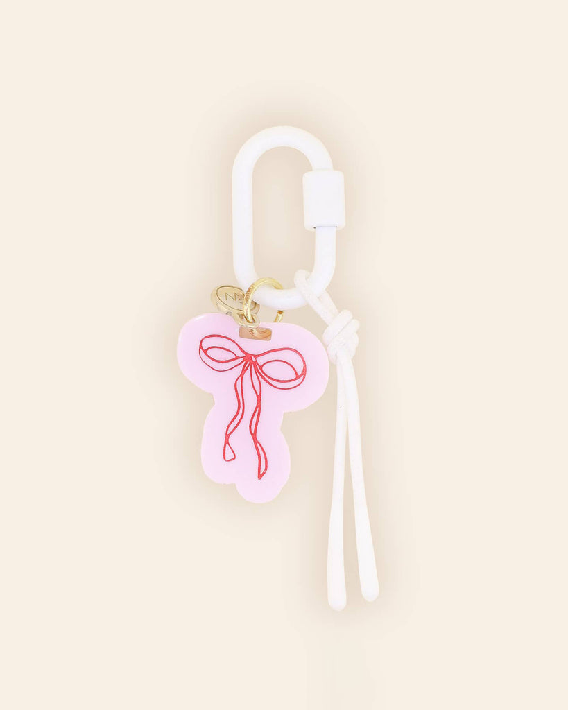 Pink Bow Bag Charm
