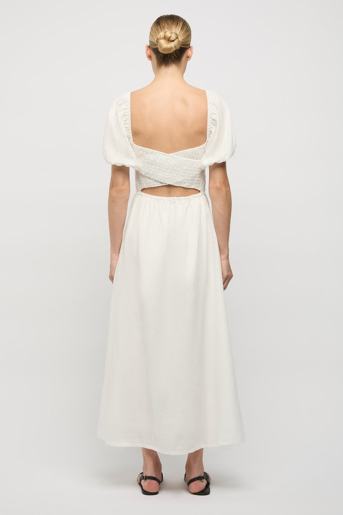 Larissa Linen Dress - White