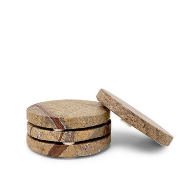 Marble Coaster Set - Pink Taupe