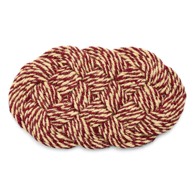 Coco Swirl Door Mat - Bordeaux