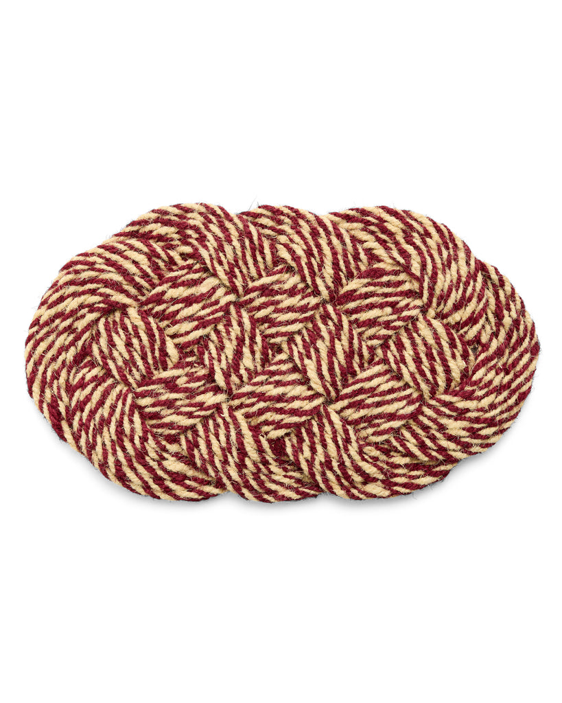 Coco Swirl Door Mat - Bordeaux