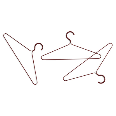 Colour Clothes Hanger Set - Maroon