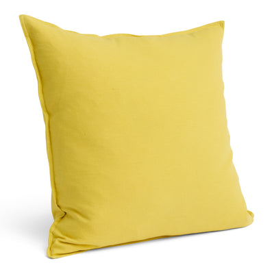 Large Linen Cushion - Lemon Yellow