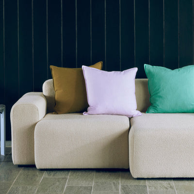 Linen Cushion - Olive