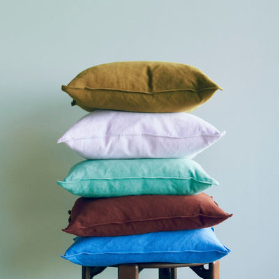 Linen Cushion - Sky Blue
