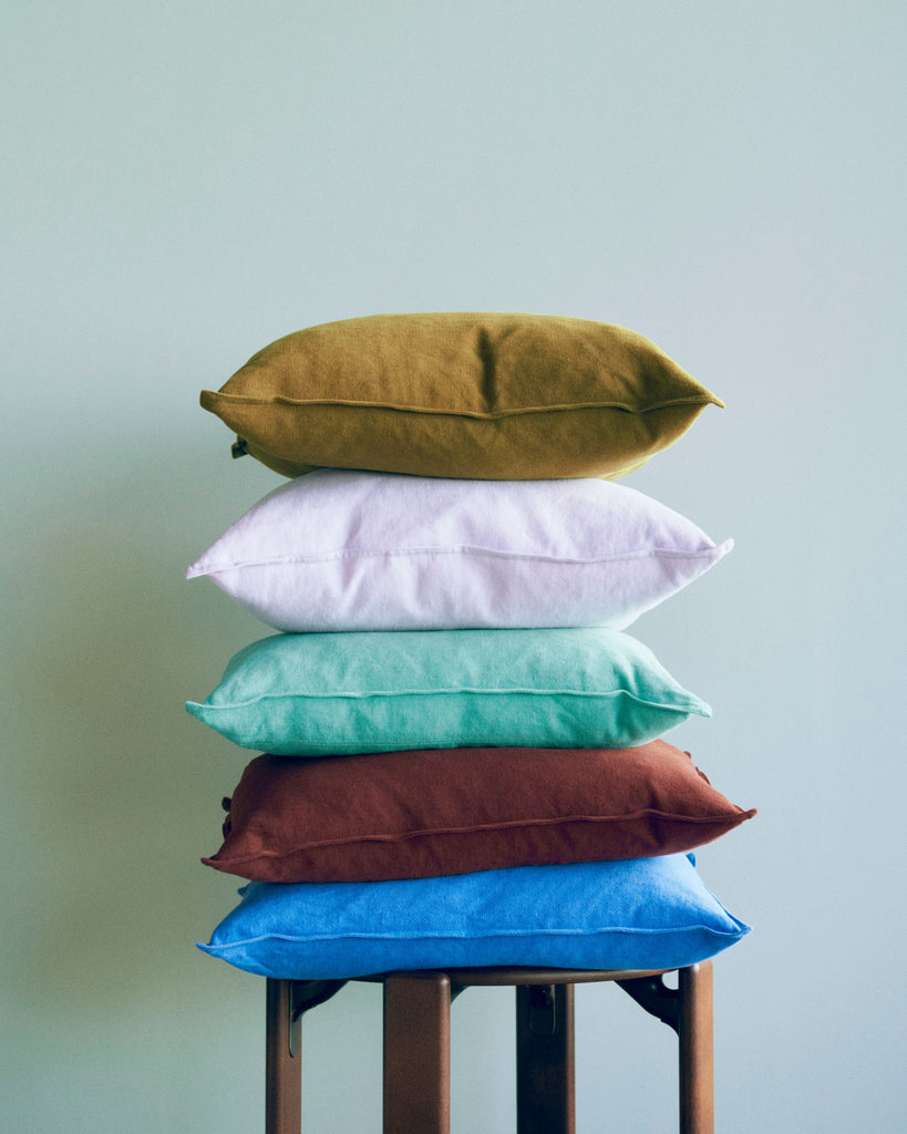 Linen Cushion - Sky Blue