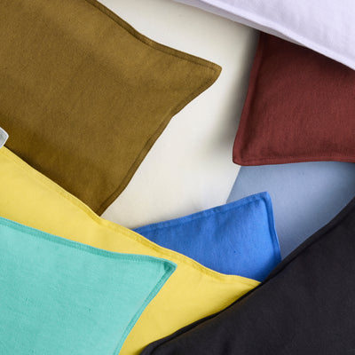 Linen Cushion - Sky Blue