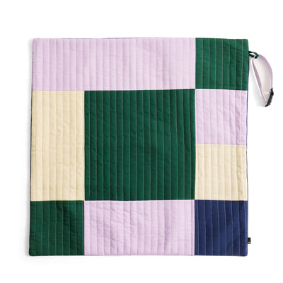 Patchwork Dog Travel Blanket - Lavender & Green