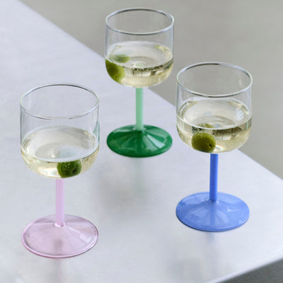 Tint Wine Glass Set - Blue