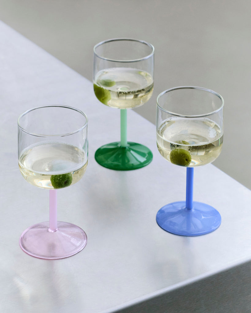 Tint Wine Glass Set - Blue