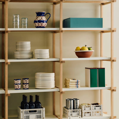 XL Tin Container - Burgundy & Green