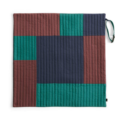 Patchwork Dog Travel Blanket - Burgundy