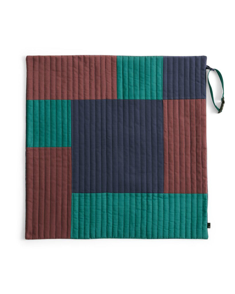 Patchwork Dog Travel Blanket - Burgundy