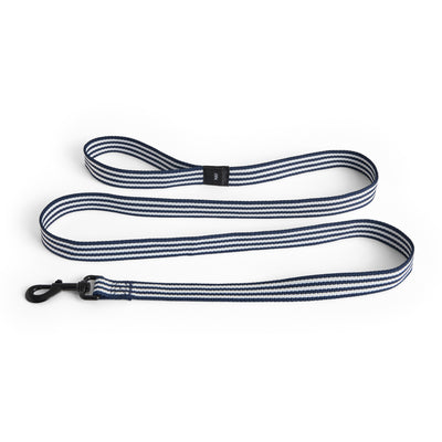 Stripe Dog Leash - Blue & White
