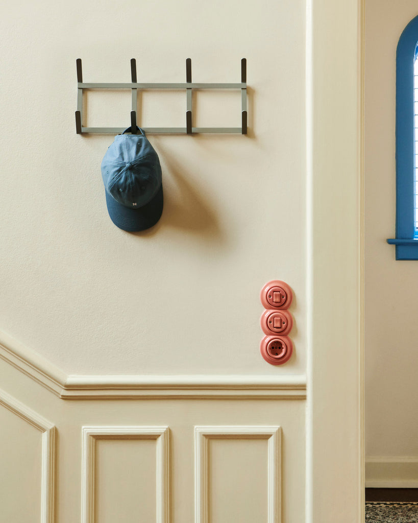 Tape Coat Rack - Metallic Grey