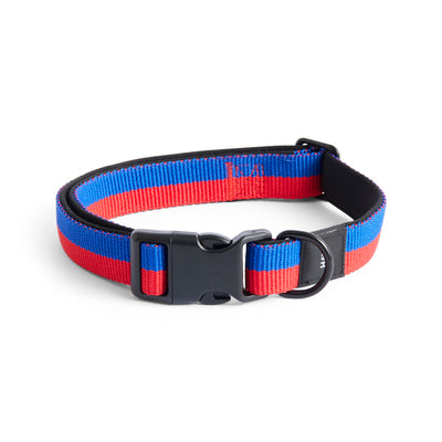 Two Tone Dog Collar - Red & Blue