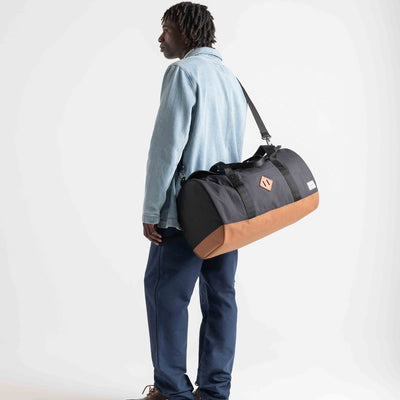 Heritage Duffle - Black & Saddle Brown