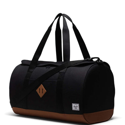 Heritage Duffle - Black & Saddle Brown