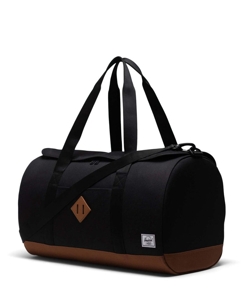 Heritage Duffle - Black & Saddle Brown