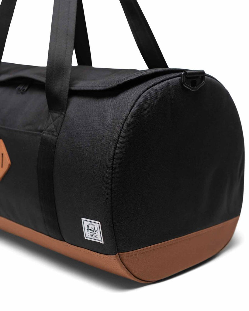 Heritage Duffle - Black & Saddle Brown