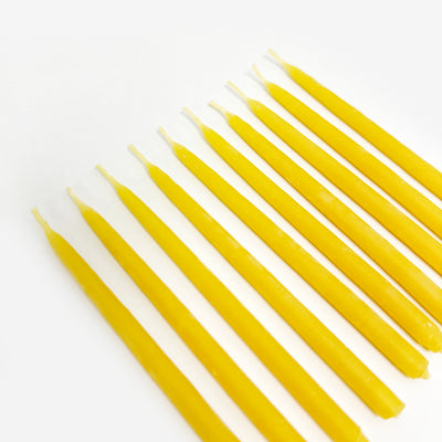 Beeswax Birthday Candles