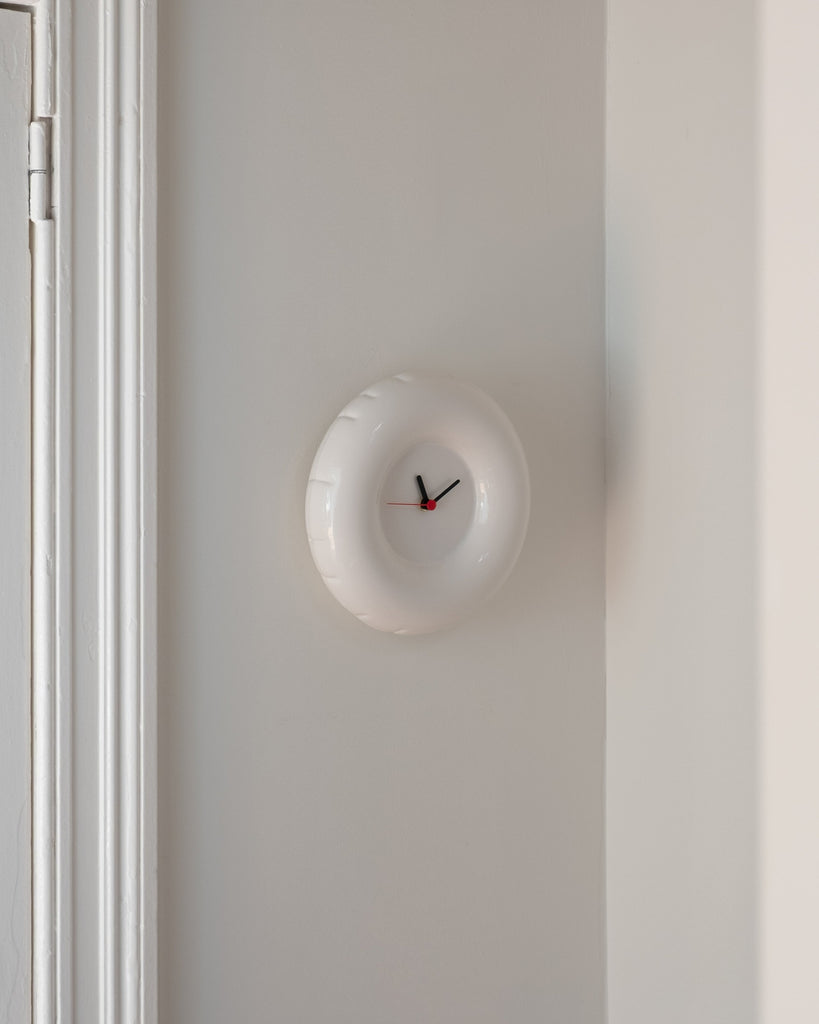 Ceramic Clock - Bone
