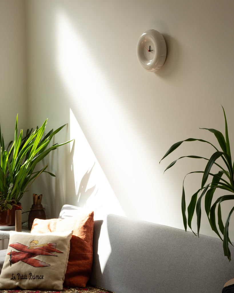 Ceramic Clock - Bone