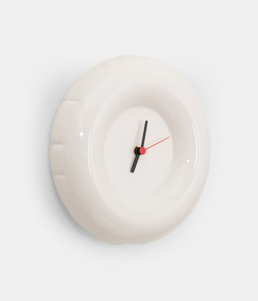 Ceramic Clock - Bone