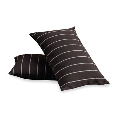 Chocolate Stripe Pillowcases