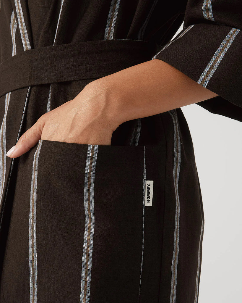 Chocolate Stripe Robe