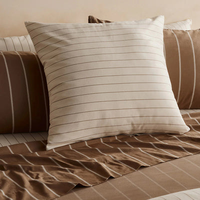 Cream Pinstripe Pillowcases