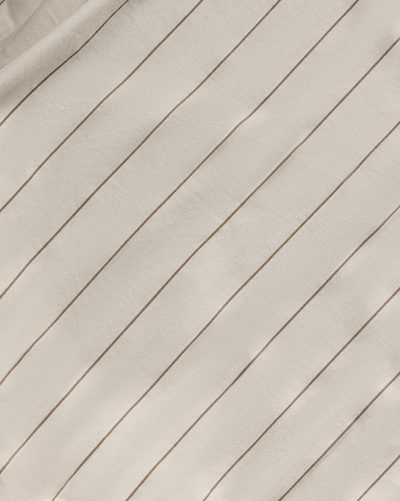 Cream Pinstripe Pillowcases