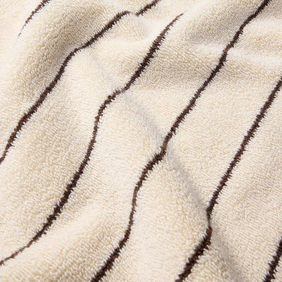 Cream Pinstripe Towels