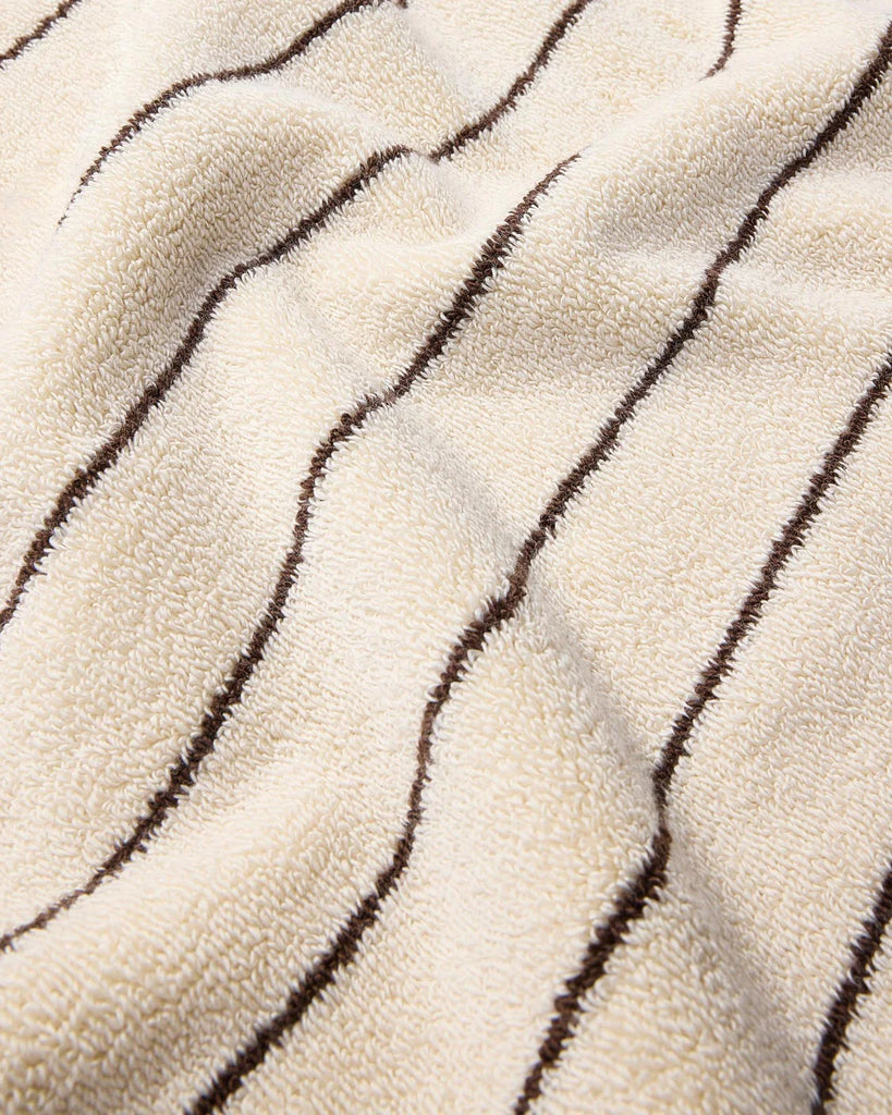 Cream Pinstripe Towels