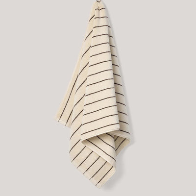 Cream Pinstripe Towels