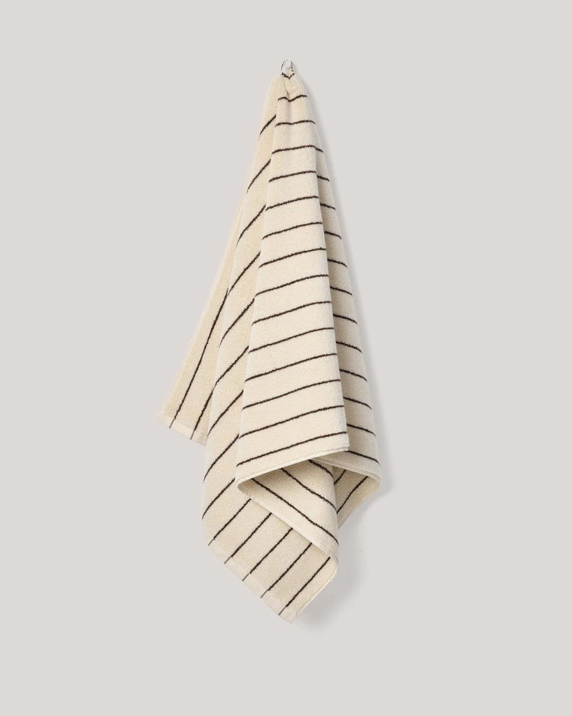 Cream Pinstripe Towels