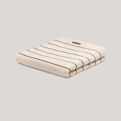 Cream Pinstripe Towels