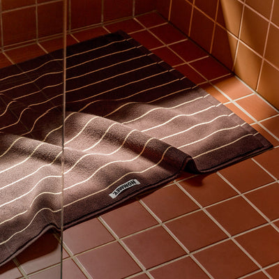 Espresso Pinstripe Towels