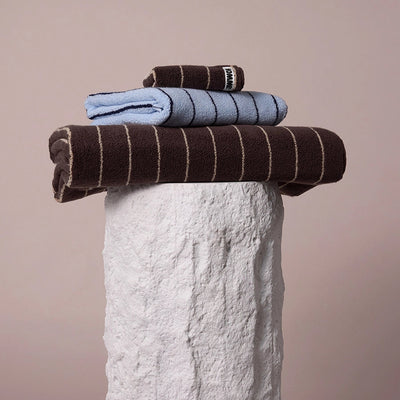 Espresso Pinstripe Towels