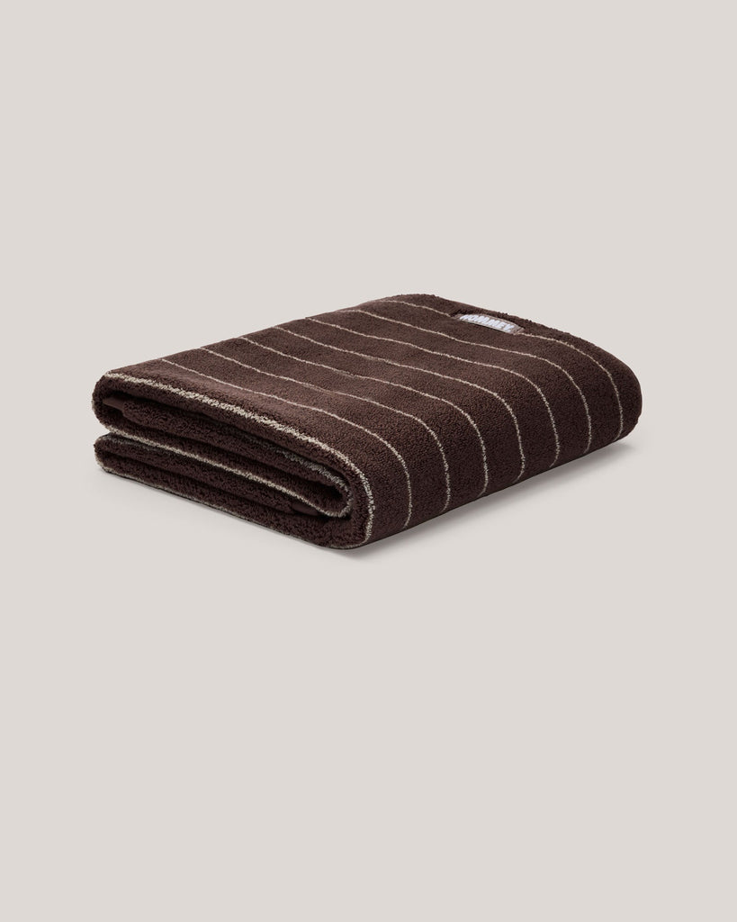 Espresso Pinstripe Towels