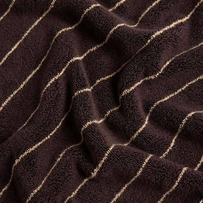 Espresso Pinstripe Towels