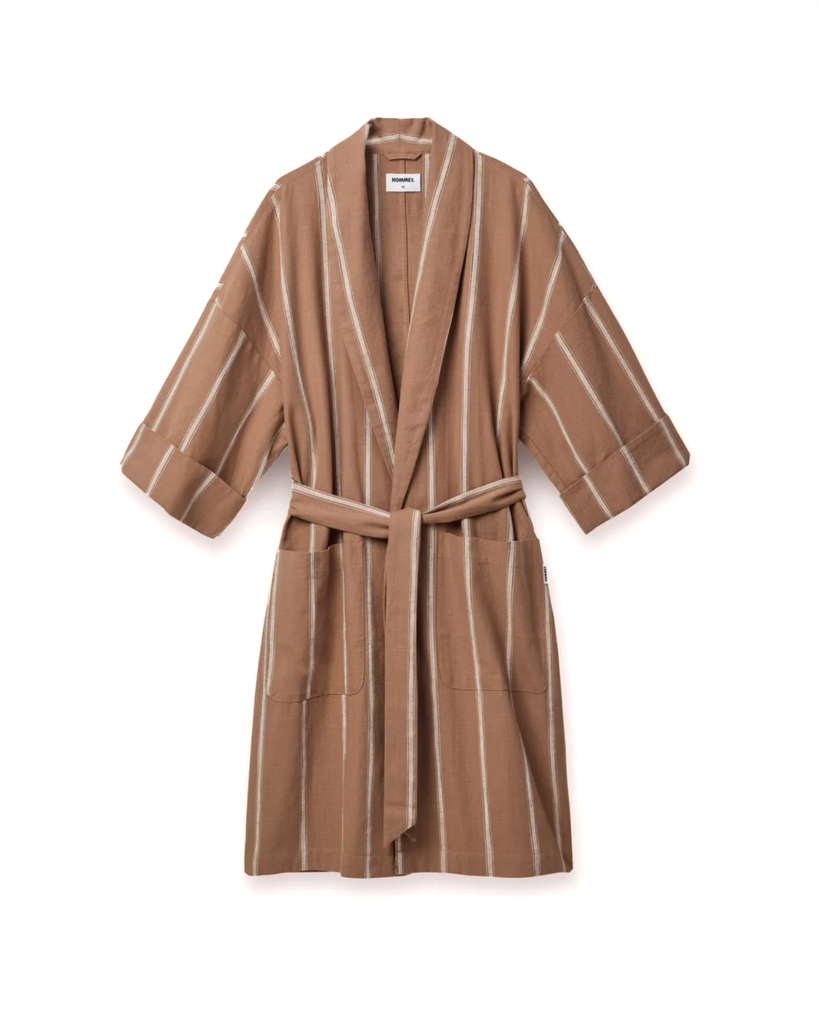 Hazelnut Stripe Robe