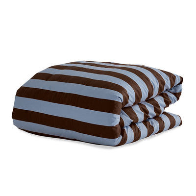 Iced Chocolate Stripes Duvet Cover