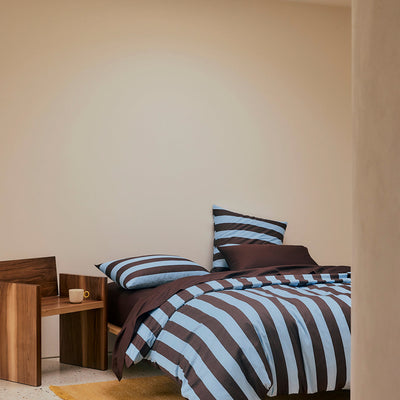 Iced Chocolate Stripes Duvet Cover