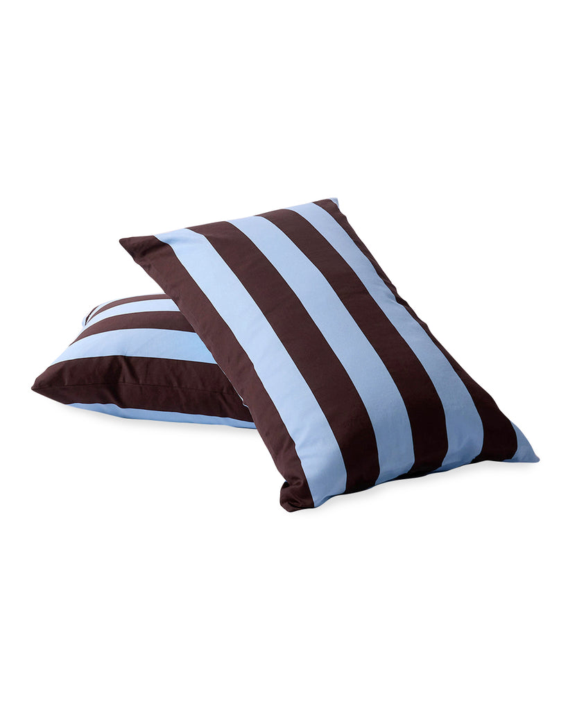 Iced Chocolate Stripes Pillowcase Pair