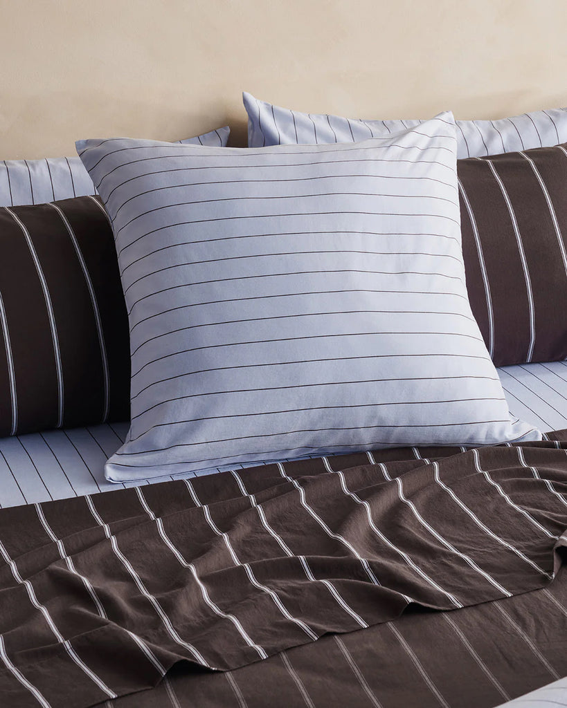 Mist Pinstripe Pillowcases