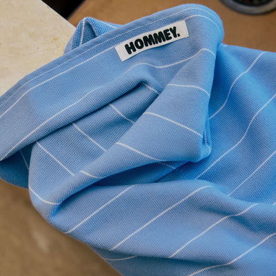 Pinstripe Tea Towel - Capri
