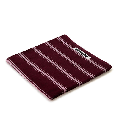 Pinstripe Tea Towel - Mulberry