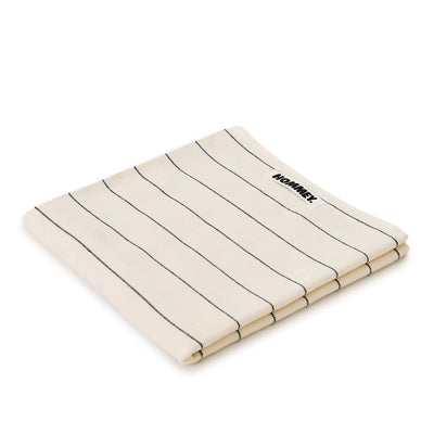Pinstripe Tea Towel - Snow