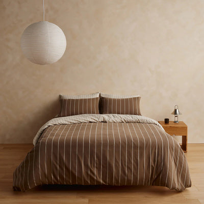 Versa Duvet Cover - Caramel & Cream